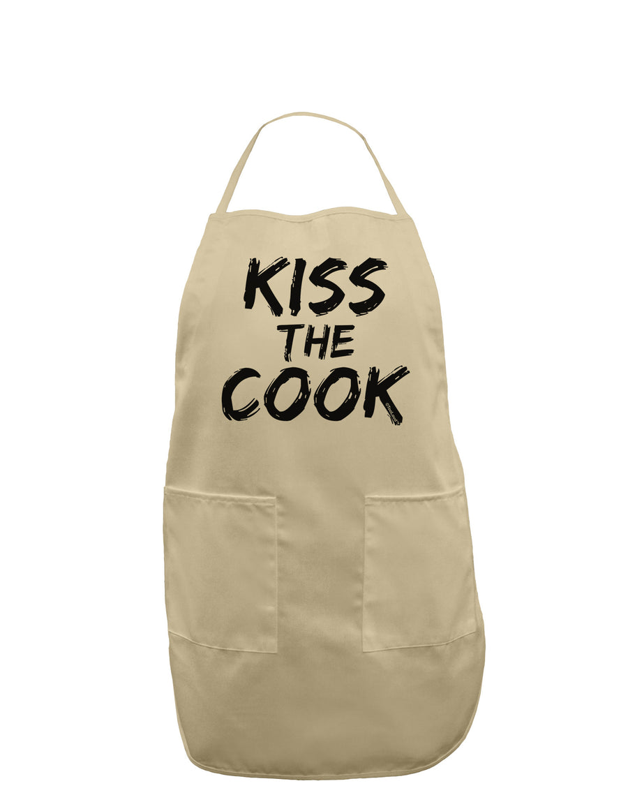 Kiss the Cook Grill Master 2 - Text Adult Apron-Bib Apron-TooLoud-White-One-Size-Davson Sales