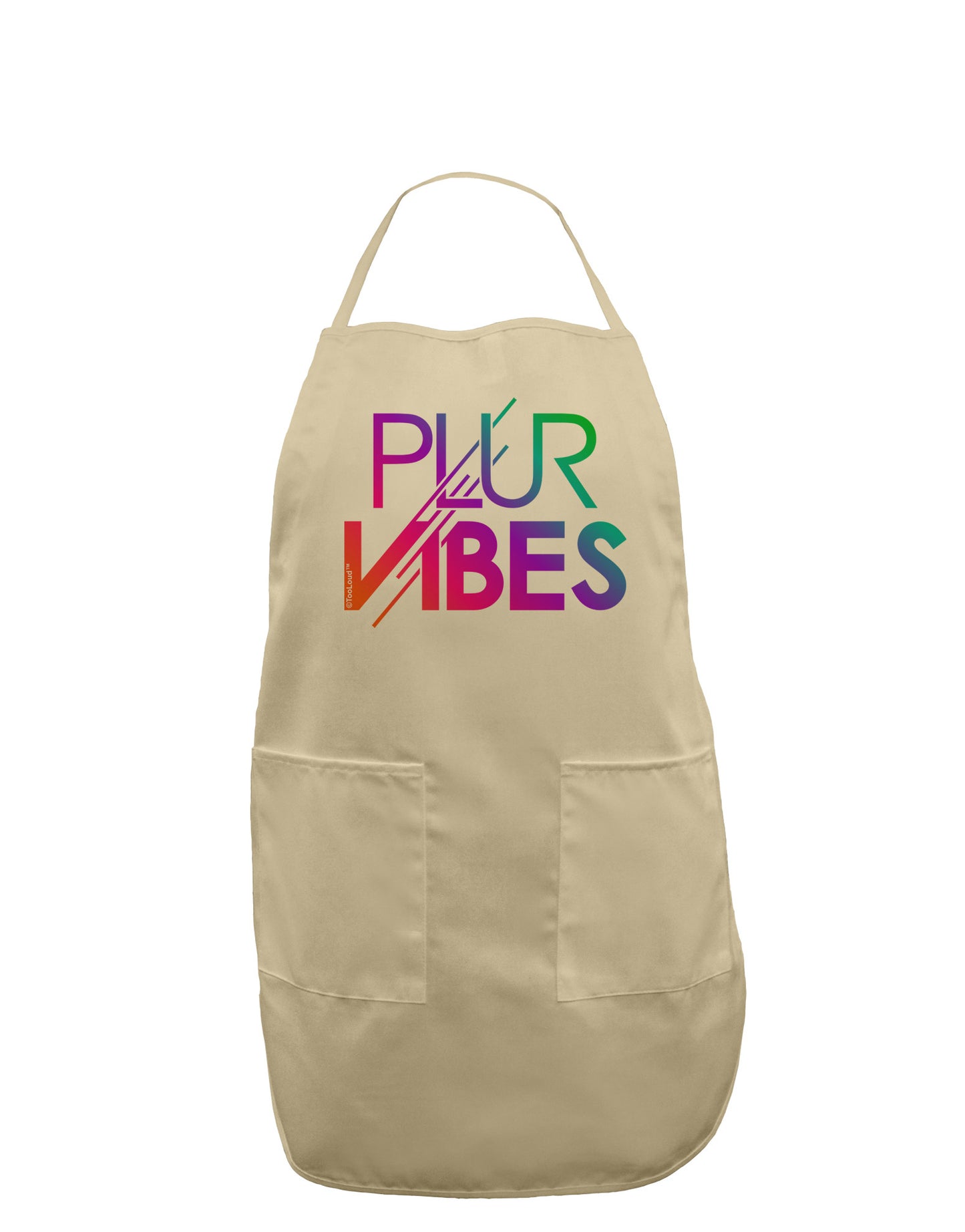 PLUR Vibes Adult Apron-Bib Apron-TooLoud-Stone-One-Size-Davson Sales