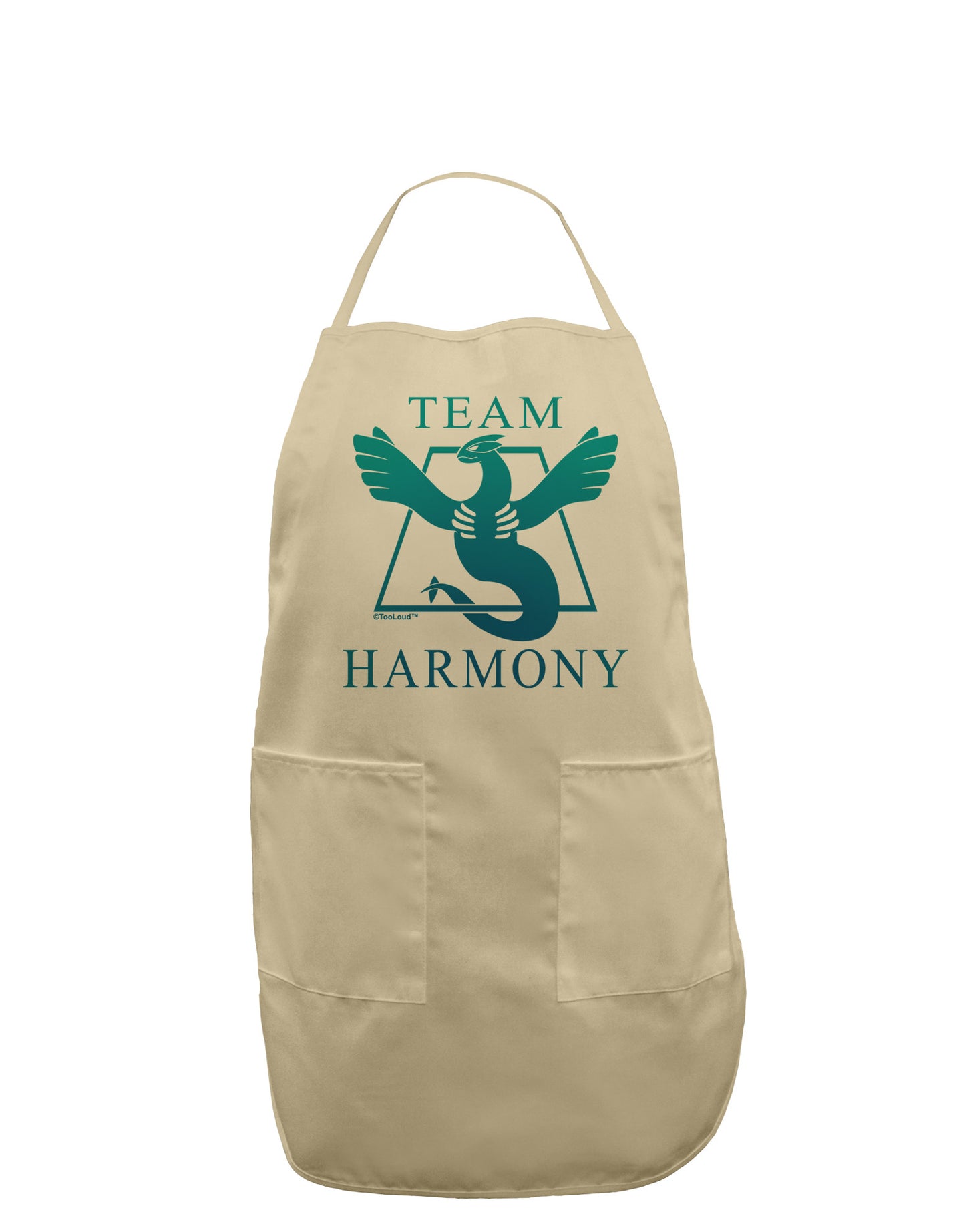 Team Harmony Adult Apron-Bib Apron-TooLoud-Stone-One-Size-Davson Sales