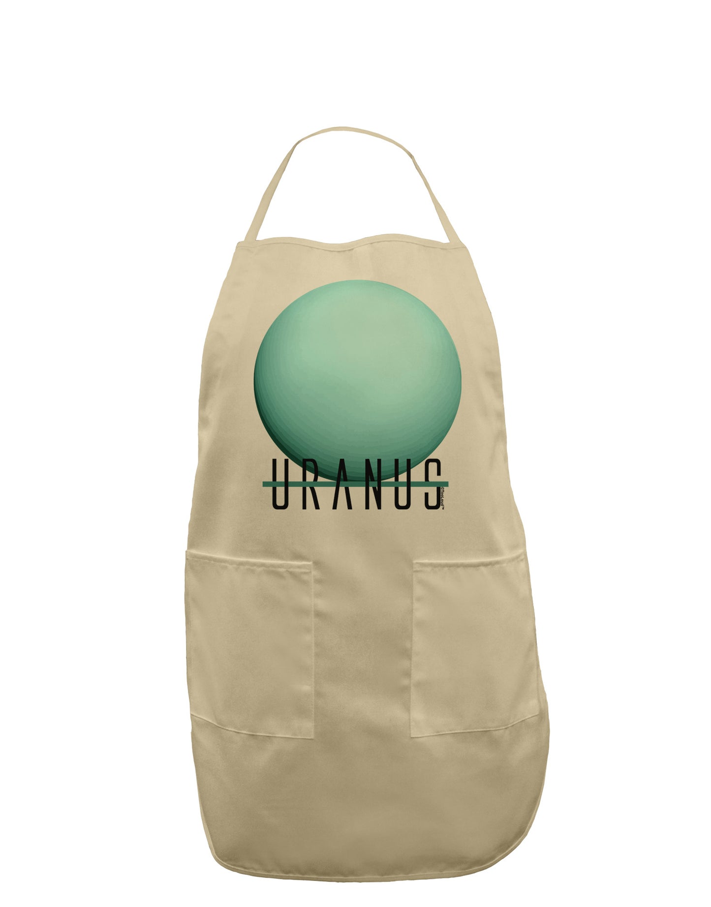 Planet Uranus Text Adult Apron-Bib Apron-TooLoud-Stone-One-Size-Davson Sales