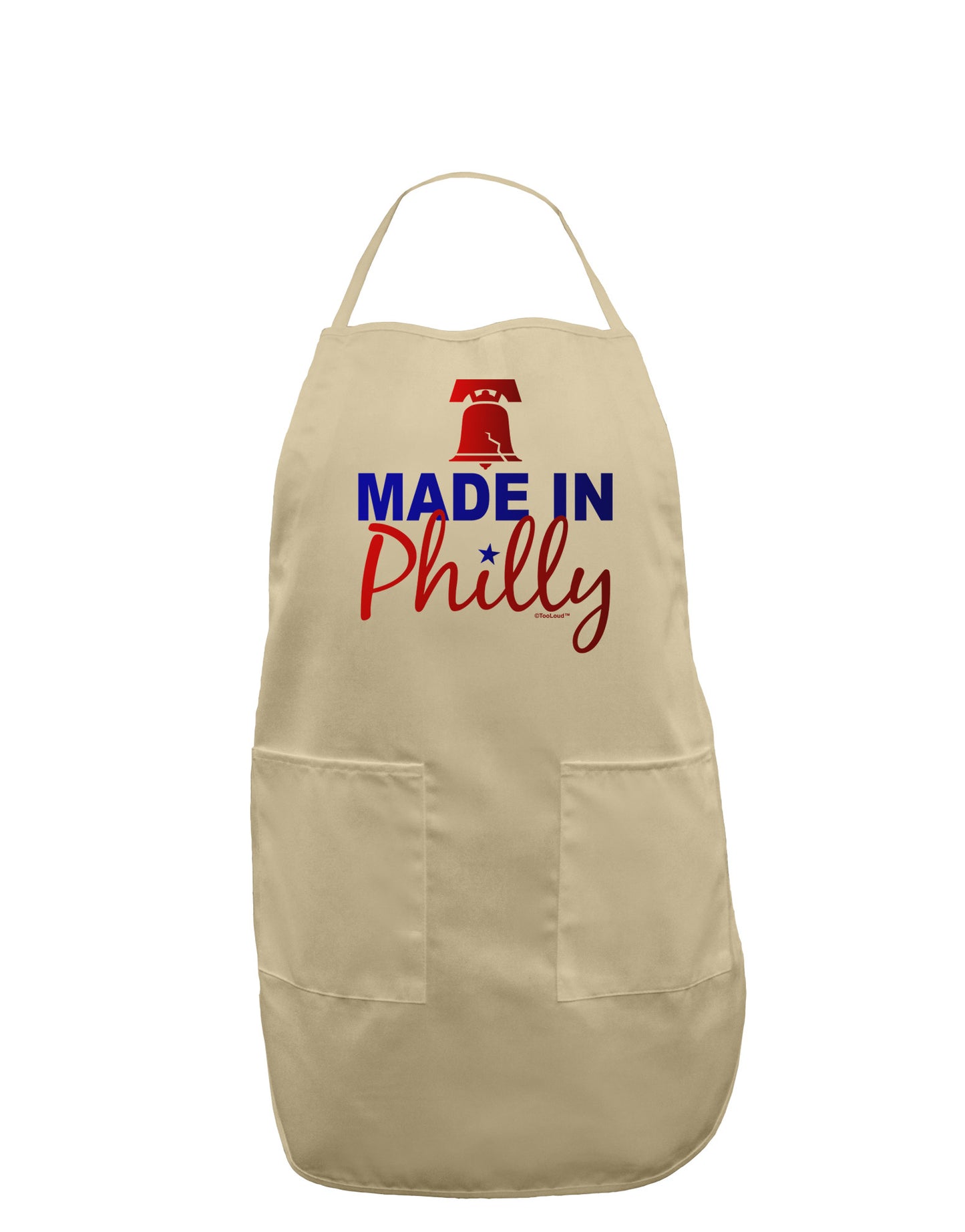 Made In Philly Adult Apron-Bib Apron-TooLoud-Stone-One-Size-Davson Sales