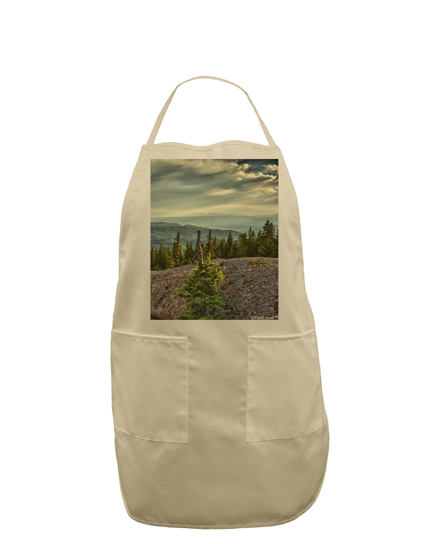 Nature Photography - Pine Kingdom Adult Apron by-Bib Apron-TooLoud-Stone-One-Size-Davson Sales