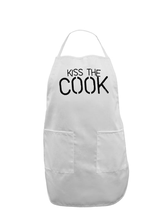 Kiss the Cook Grill Master - Text Adult Apron-Bib Apron-TooLoud-White-One-Size-Davson Sales