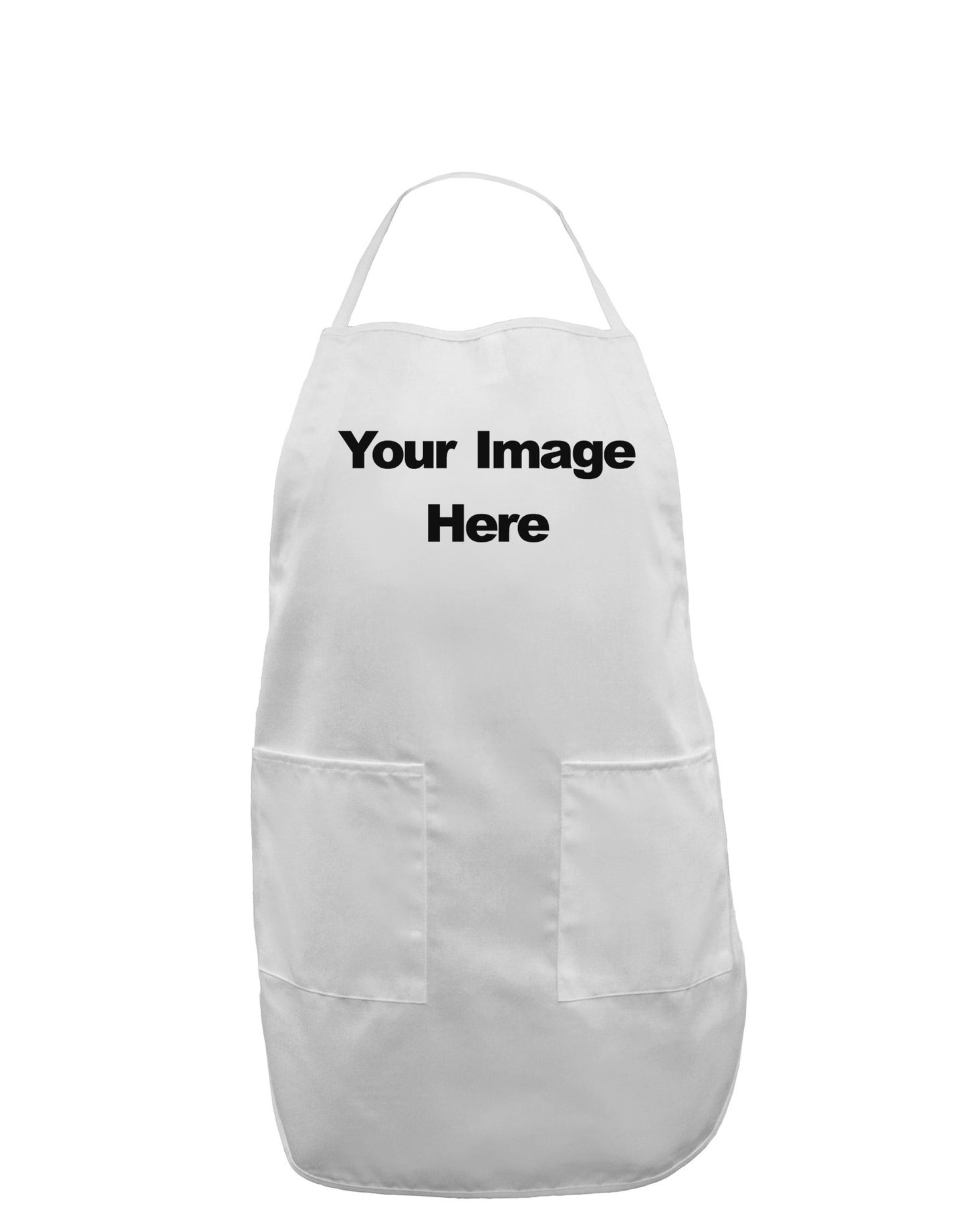 Custom Personalized Image or Text Adult Apron-Bib Apron-TooLoud-White-One-Size-Davson Sales