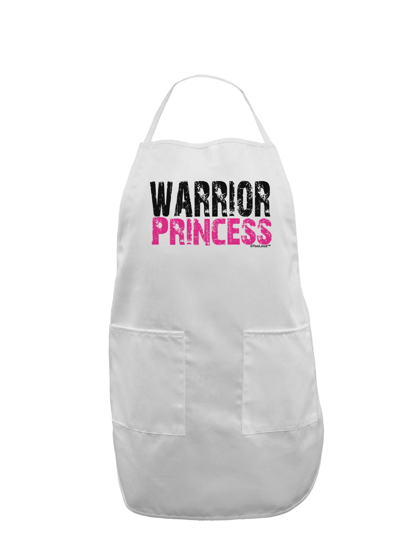 Warrior Princess Pink Adult Apron-Bib Apron-TooLoud-White-One-Size-Davson Sales