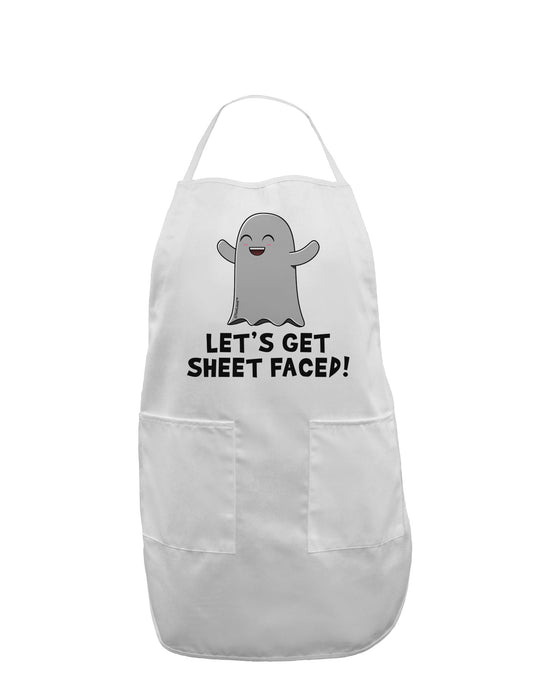 Let's Get Sheet Faced Adult Apron by TooLoud-Bib Apron-TooLoud-White-One-Size-Davson Sales
