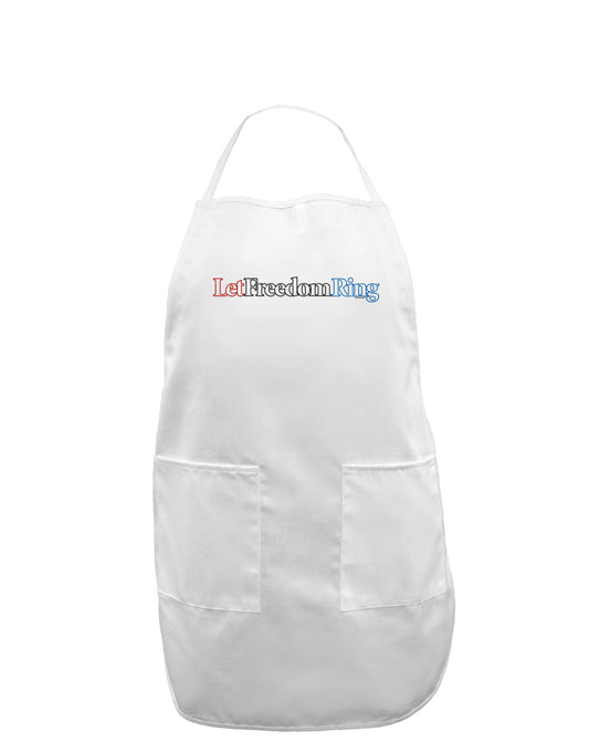 Let Freedom Ring Adult Apron-Bib Apron-TooLoud-White-One-Size-Davson Sales