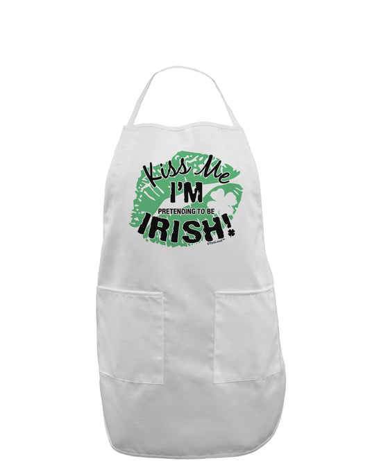I'm Pretending To Be Irish Adult Apron-Bib Apron-TooLoud-White-One-Size-Davson Sales