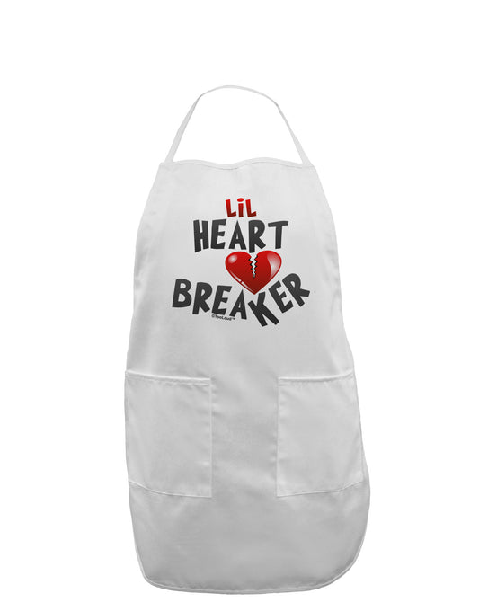 Lil Heart Breaker Adult Apron-Bib Apron-TooLoud-White-One-Size-Davson Sales