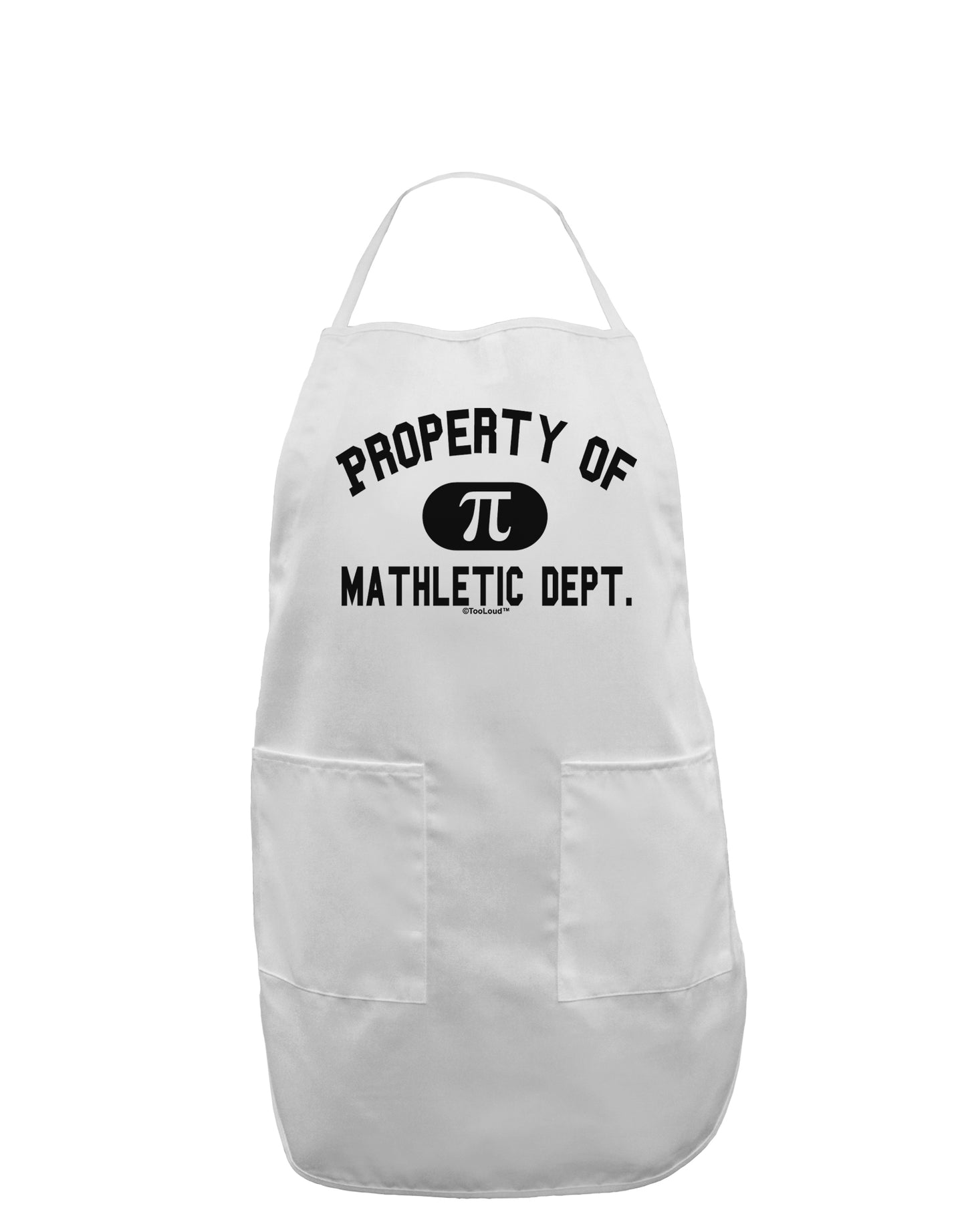 Mathletic Department Adult Apron by TooLoud-Bib Apron-TooLoud-White-One-Size-Davson Sales