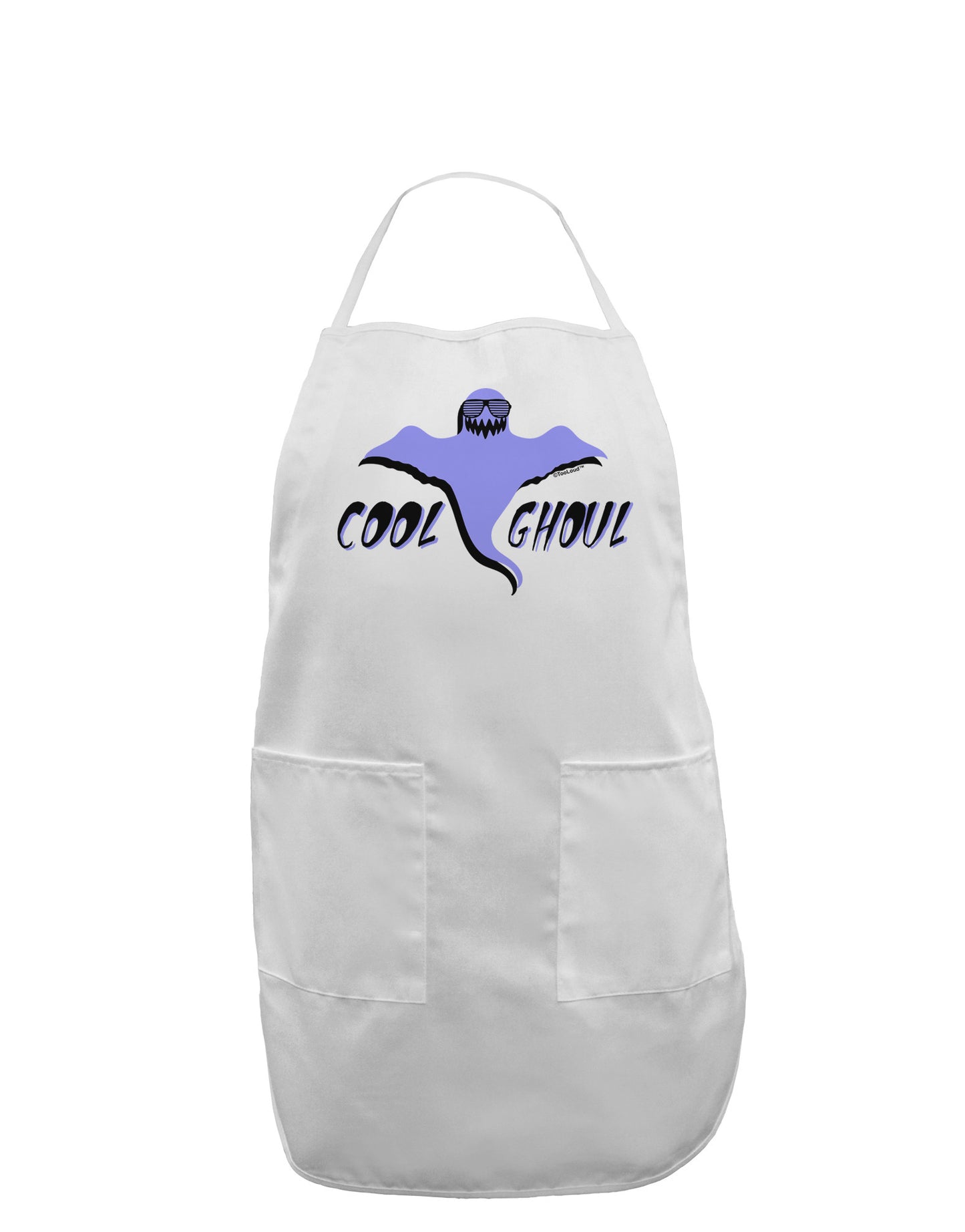 Cool Ghoul Adult Apron-Bib Apron-TooLoud-White-One-Size-Davson Sales