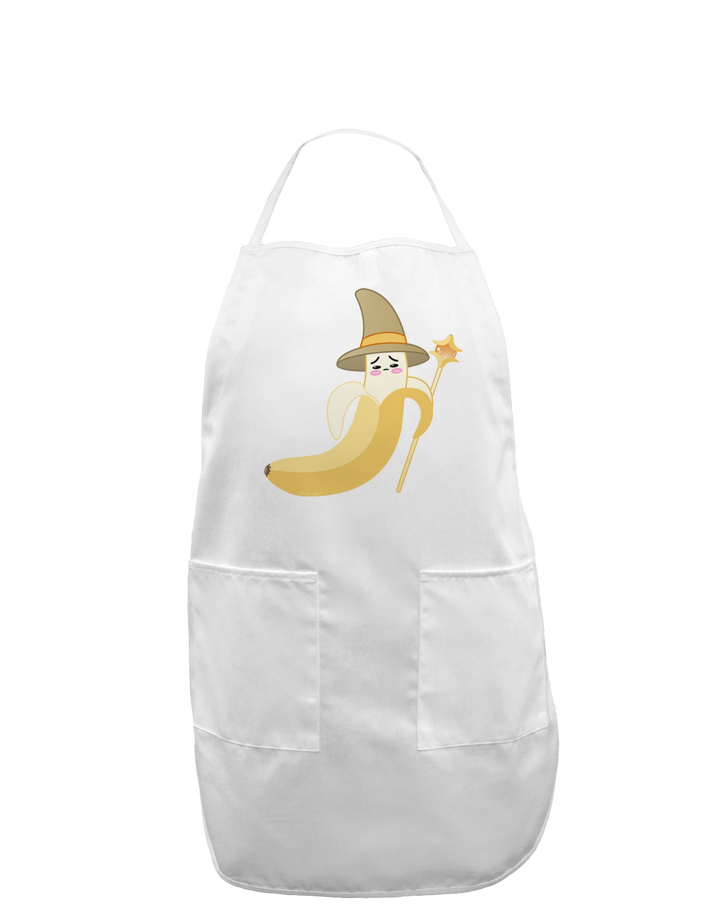Ben Banana Wizard - Cute Fruit Halloween Adult Apron-Bib Apron-TooLoud-White-One-Size-Davson Sales