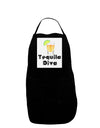 Tequila Diva - Cinco de Mayo Design Panel Dark Adult Apron by TooLoud-Bib Apron-TooLoud-Black-One-Size-Davson Sales