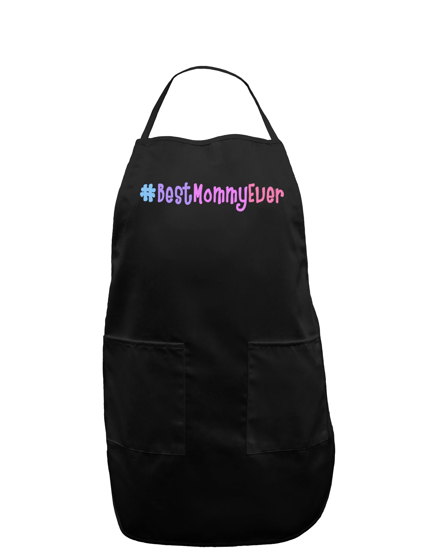 #BestMommyEver Dark Adult Apron-Bib Apron-TooLoud-Black-One-Size-Davson Sales