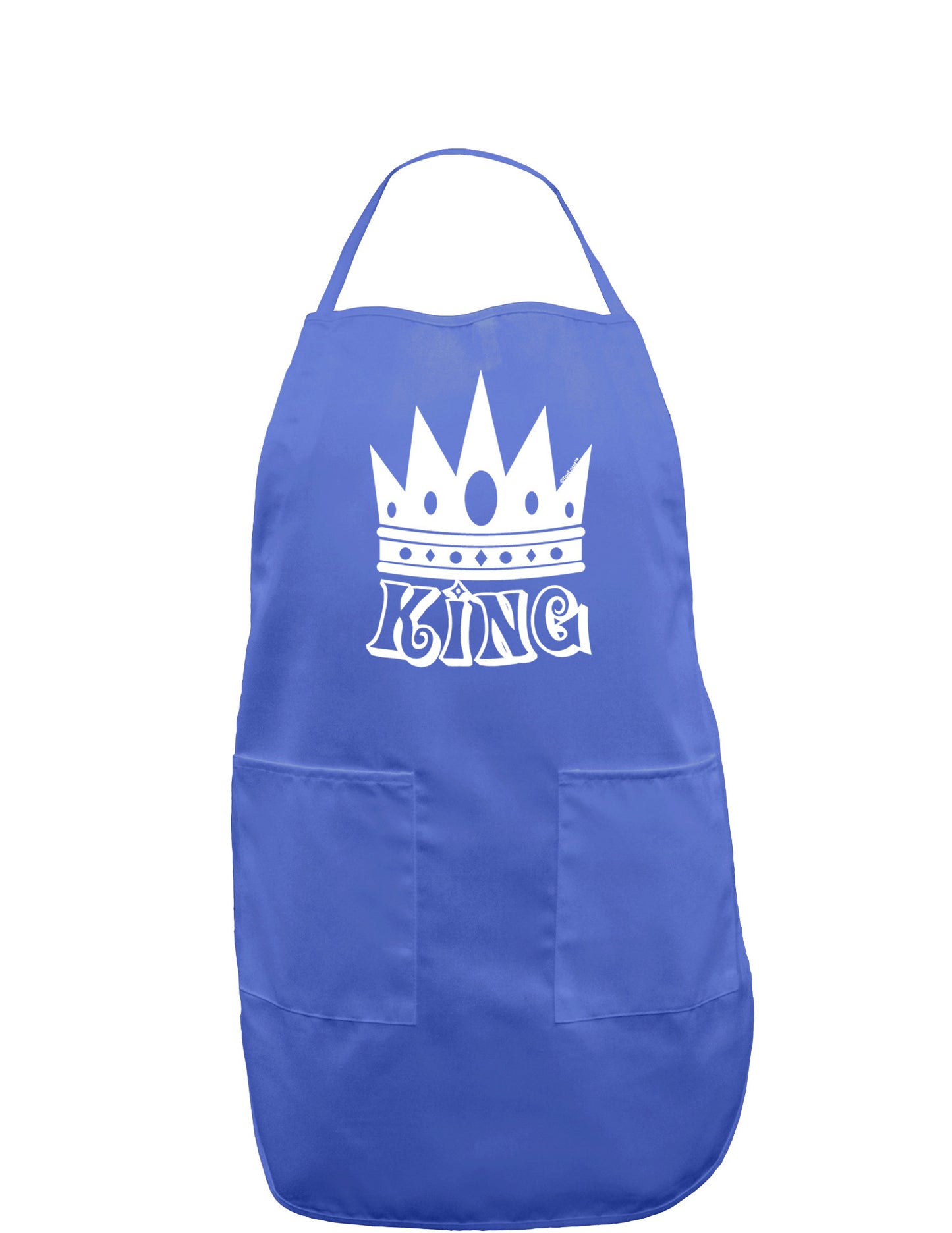 King Dark Adult Apron-Bib Apron-TooLoud-Faded Blue-One-Size-Davson Sales