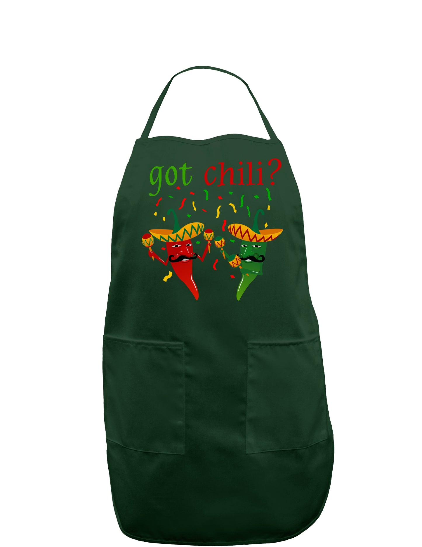 Got Chili Dark Adult Apron-Bib Apron-TooLoud-Hunter-One-Size-Davson Sales