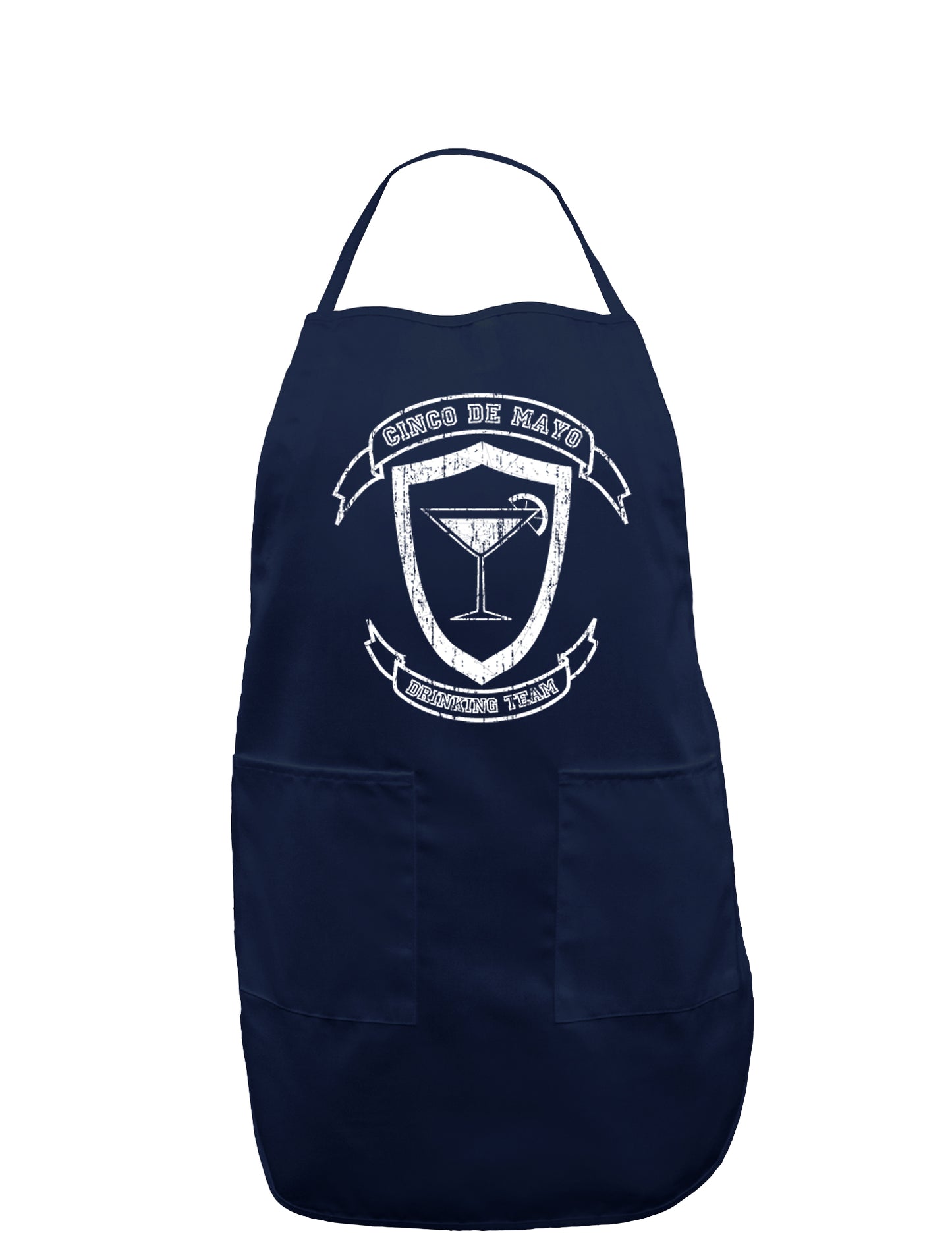 Cinco de Mayo Drinking Team Dark Adult Apron-Bib Apron-TooLoud-Navy-One-Size-Davson Sales