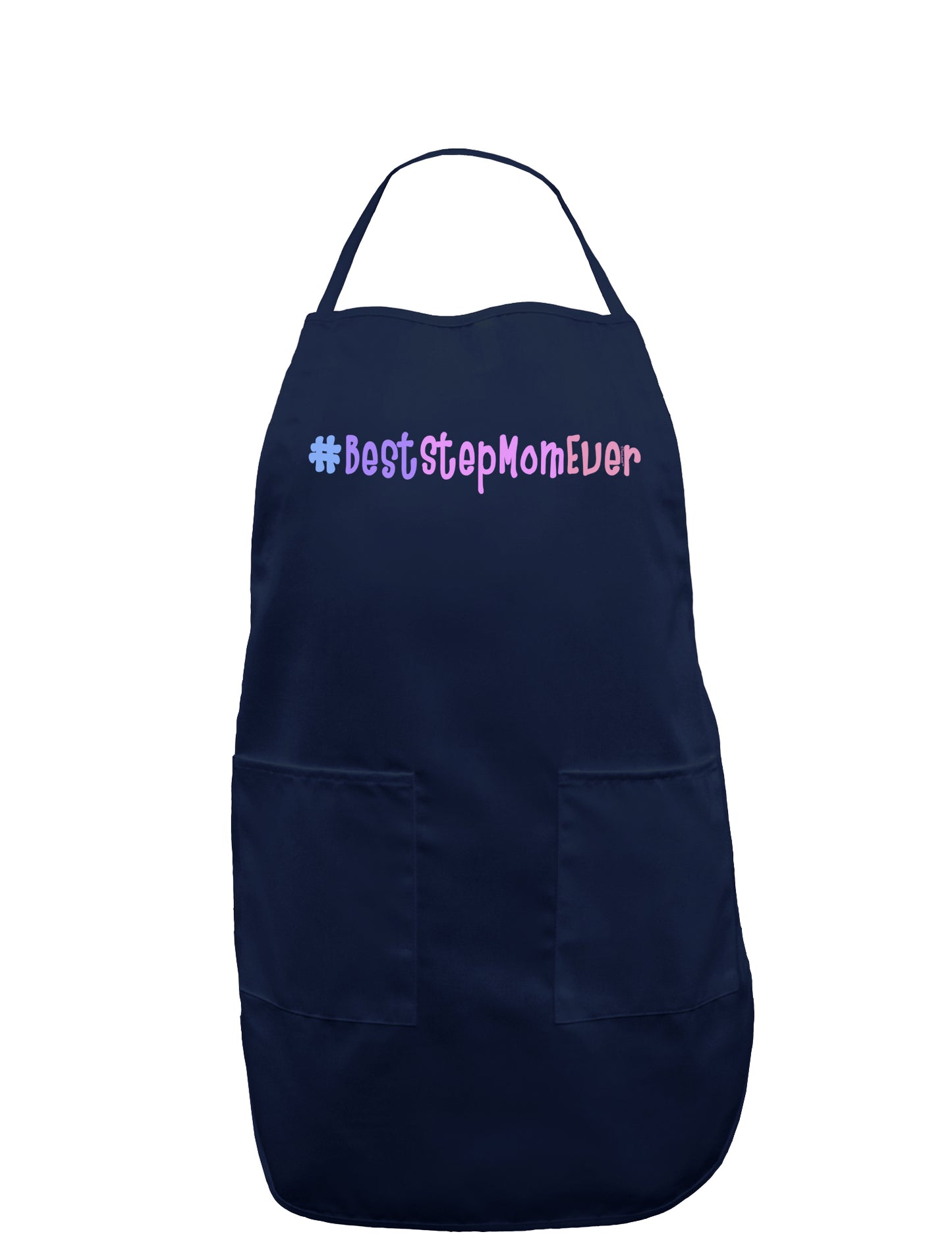 #BestStepMomEver Dark Adult Apron-Bib Apron-TooLoud-Navy-One-Size-Davson Sales
