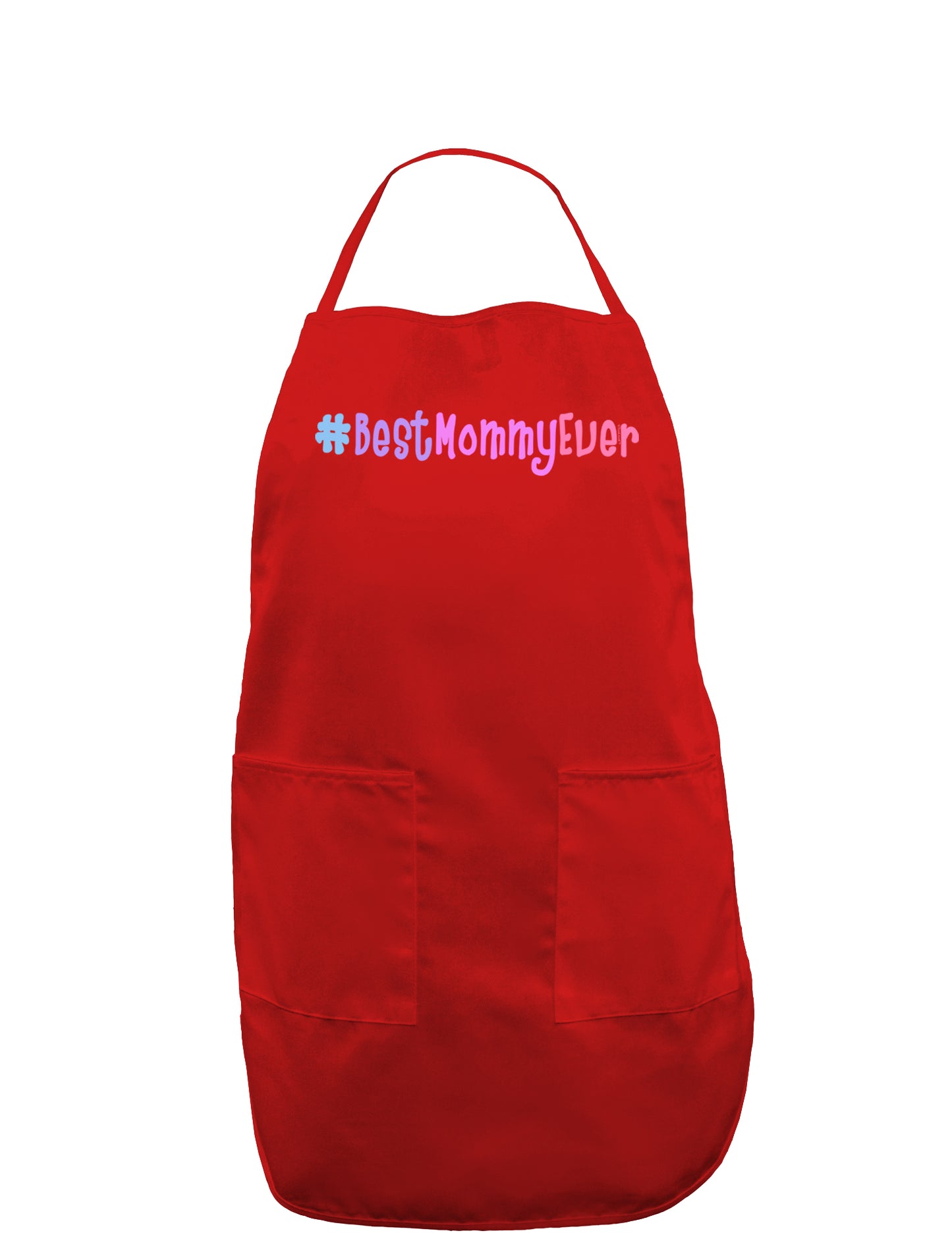 #BestMommyEver Dark Adult Apron-Bib Apron-TooLoud-Red-One-Size-Davson Sales