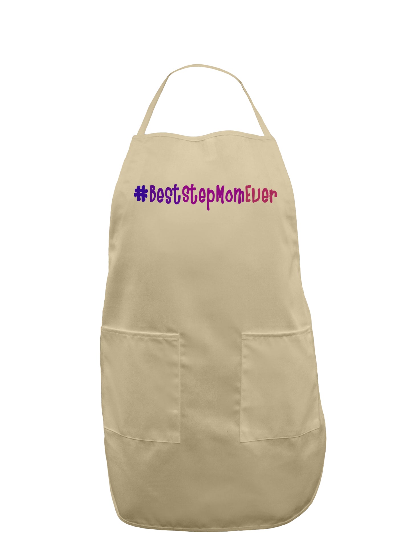 #BestStepMomEver Adult Apron-Bib Apron-TooLoud-Khaki-One-Size-Davson Sales