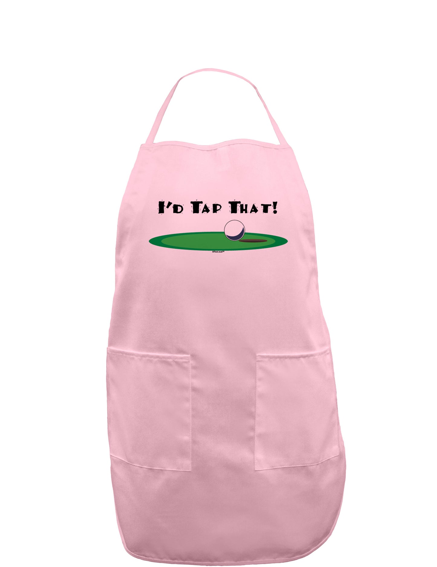 I'd Tap That Adult Apron-Bib Apron-TooLoud-Light-Pink-One-Size-Davson Sales