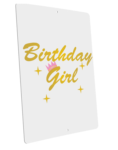 Birthday Girl Text Large Aluminum Sign 12 x 18" - Portrait by TooLoud-TooLoud-12x18"-Davson Sales