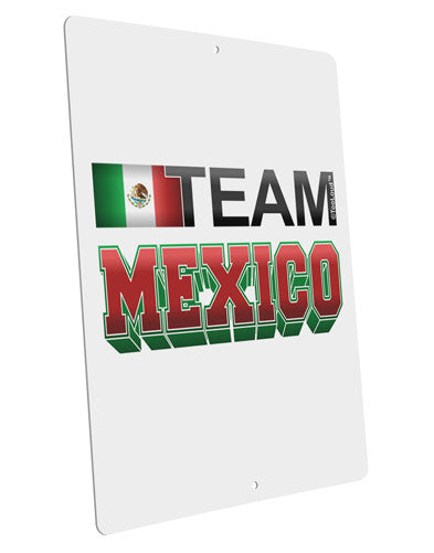 Sporty Team Mexico Large Aluminum Sign 12 x 18" - Portrait-Aluminum Sign-TooLoud-12x18"-Davson Sales