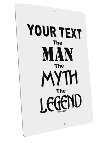 Personalized The Man The Myth The Legend Large Aluminum Sign 12 x 18" - Portrait by TooLoud-TooLoud-12x18"-Davson Sales