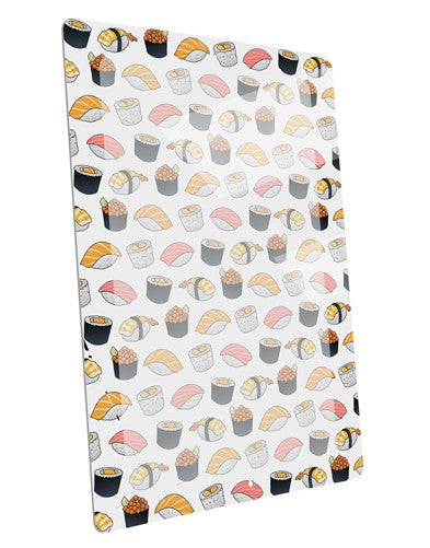 Cute Sushi AOP Large Aluminum Sign 12 x 18" - Portrait-Aluminum Sign-TooLoud-12x18"-Davson Sales