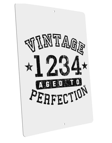 Personalized Vintage Birth Year Distressed Large Aluminum Sign 12 x 18" - Portrait by TooLoud-TooLoud-12x18"-Davson Sales