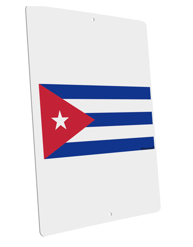 Cuba Flag Cubana Large Aluminum Sign 12 x 18" - Portrait by TooLoud-TooLoud-12x18"-Davson Sales