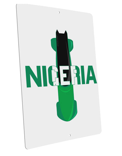 Nigeria Bobsled Large Aluminum Sign 12 x 18" - Portrait by TooLoud-TooLoud-12x18"-Davson Sales