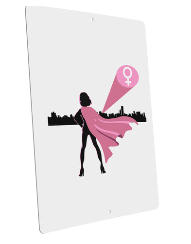 Girl Power Women's Empowerment Large Aluminum Sign 12 x 18" - Portrait by TooLoud-TooLoud-12x18"-Davson Sales