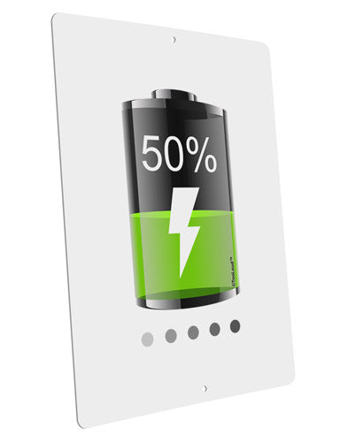 Half Energy 50 Percent Large Aluminum Sign 12 x 18" - Portrait-Aluminum Sign-TooLoud-12x18"-Davson Sales