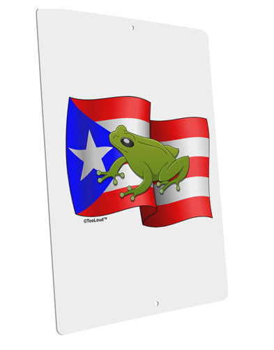 Puerto Rico Coqui Large Aluminum Sign 12 x 18" - Portrait-Aluminum Sign-TooLoud-12x18"-Davson Sales