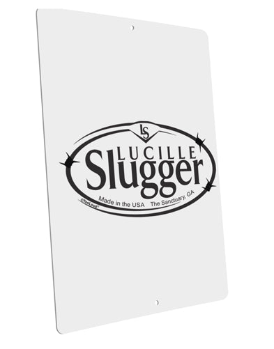 Lucille Slugger Logo Large Aluminum Sign 12 x 18" - Portrait by TooLoud-TooLoud-12x18"-Davson Sales