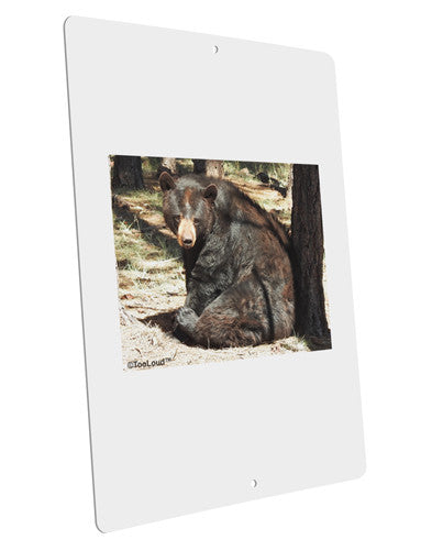 Sad Black Bear Large Aluminum Sign 12 x 18" - Portrait-Aluminum Sign-TooLoud-12x18"-Davson Sales