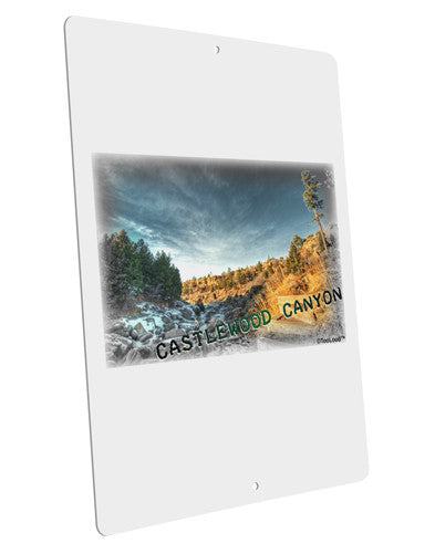 Castlewood Canyon Old Photo Large Aluminum Sign 12 x 18" - Portrait-Aluminum Sign-TooLoud-12x18"-Davson Sales