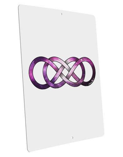 Double Ininifty Galaxy Large Aluminum Sign 12 x 18" - Portrait-Aluminum Sign-TooLoud-12x18"-Davson Sales