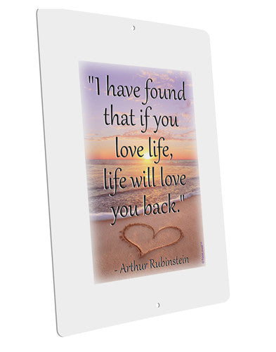 Life Will Love You Back Large Aluminum Sign 12 x 18" - Portrait by TooLoud-TooLoud-12x18"-Davson Sales