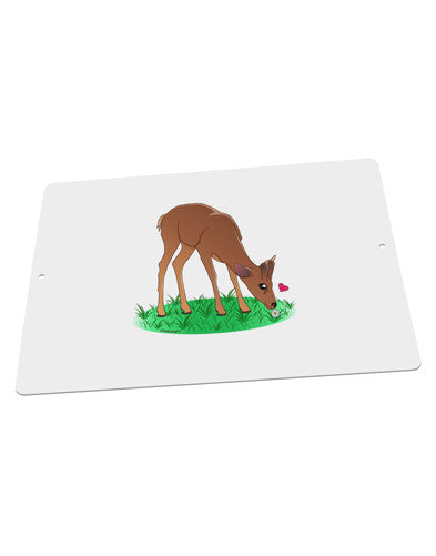 Cute Baby Buck Large Aluminum Sign 12 x 18" - Landscape-Aluminum Sign-TooLoud-18x12"-Davson Sales