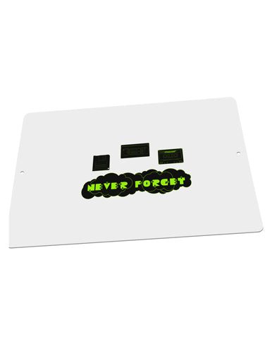 Never Forget Retro 80's Funny Large Aluminum Sign 12 x 18" - Landscape by TooLoud-TooLoud-18x12"-Davson Sales