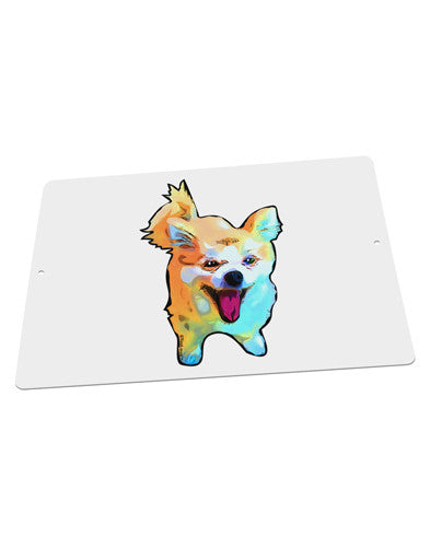 Cartoon Pomeranian Large Aluminum Sign 12 x 18" - Landscape-Aluminum Sign-TooLoud-18x12"-Davson Sales