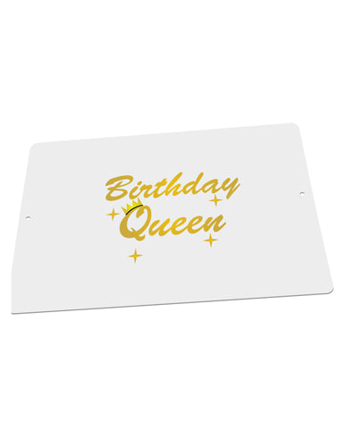 Birthday Queen Text Large Aluminum Sign 12 x 18" - Landscape by TooLoud-TooLoud-18x12"-Davson Sales
