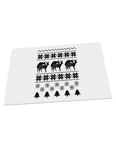 Humping Gay Reindeer Large Aluminum Sign 12 x 18" - Landscape-Aluminum Sign-TooLoud-18x12"-Davson Sales