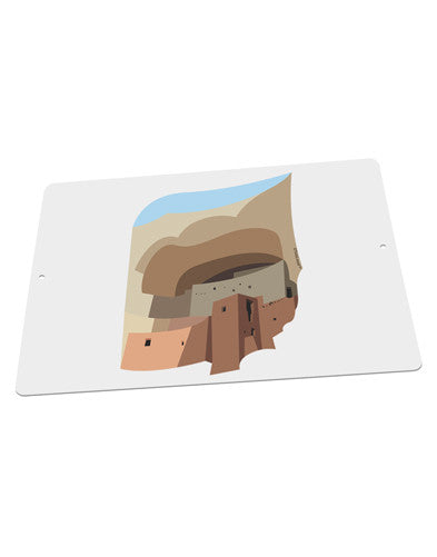Montezuma Castle Artwork Large Aluminum Sign 12 x 18" - Landscape-Aluminum Sign-TooLoud-18x12"-Davson Sales
