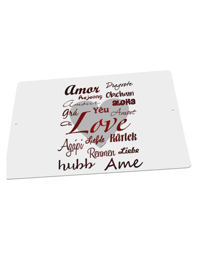 Love Languages Large Aluminum Sign 12 x 18" - Landscape by TooLoud-TooLoud-18x12"-Davson Sales