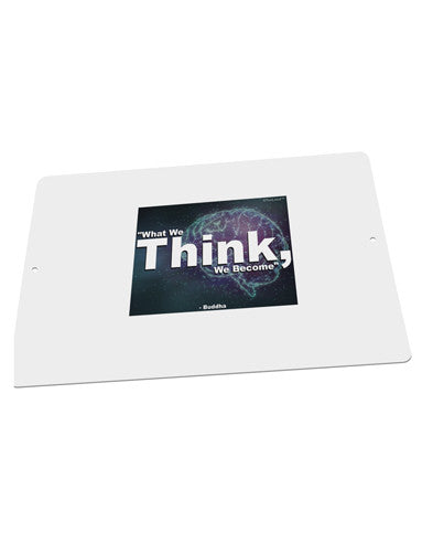 What We Think Buddha Large Aluminum Sign 12 x 18" - Landscape-Aluminum Sign-TooLoud-18x12"-Davson Sales