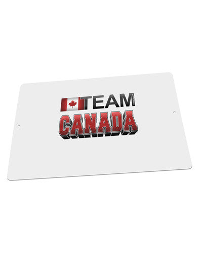 Sporty Team Canada Large Aluminum Sign 12 x 18" - Landscape-Aluminum Sign-TooLoud-18x12"-Davson Sales