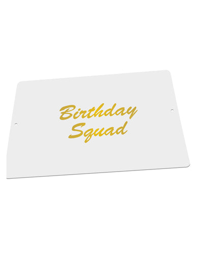 Birthday Squad Text Large Aluminum Sign 12 x 18" - Landscape by TooLoud-TooLoud-18x12"-Davson Sales